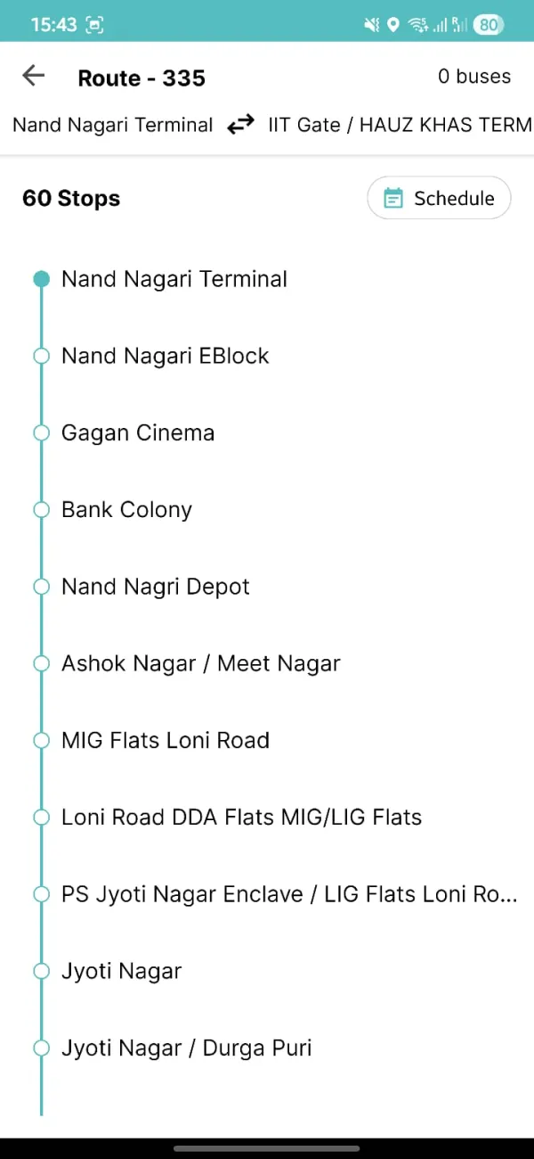 Route & Stop Detail