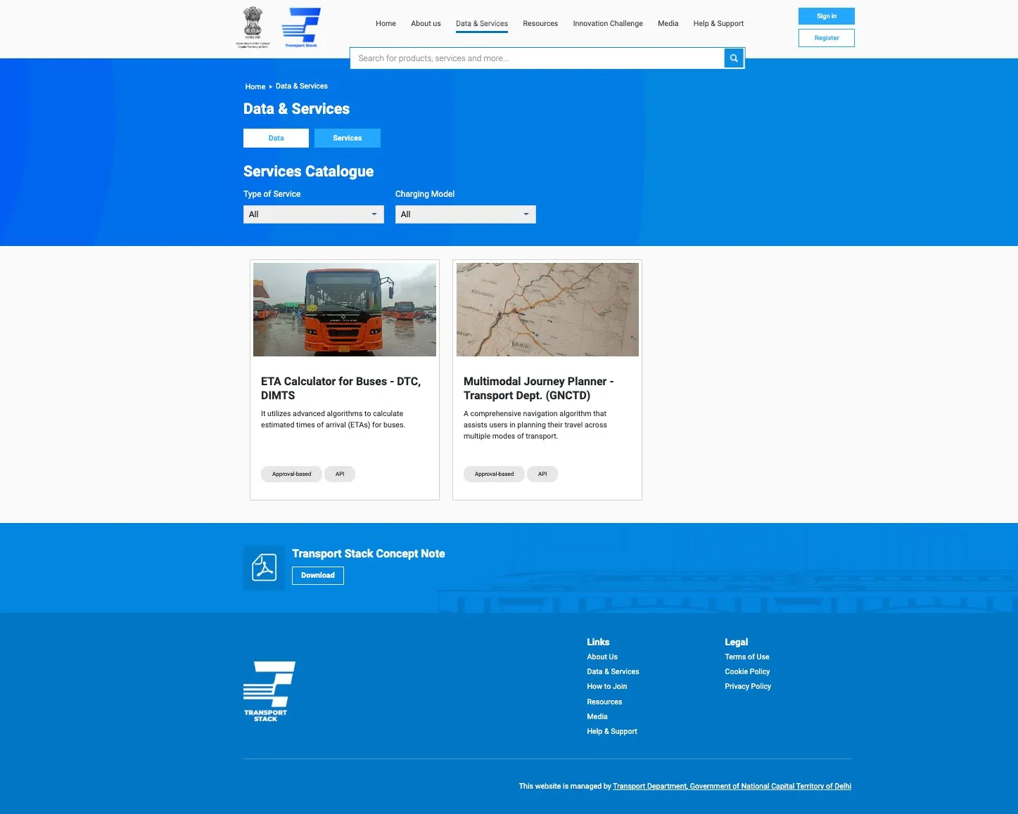 Services — Multimodal Journey Planner